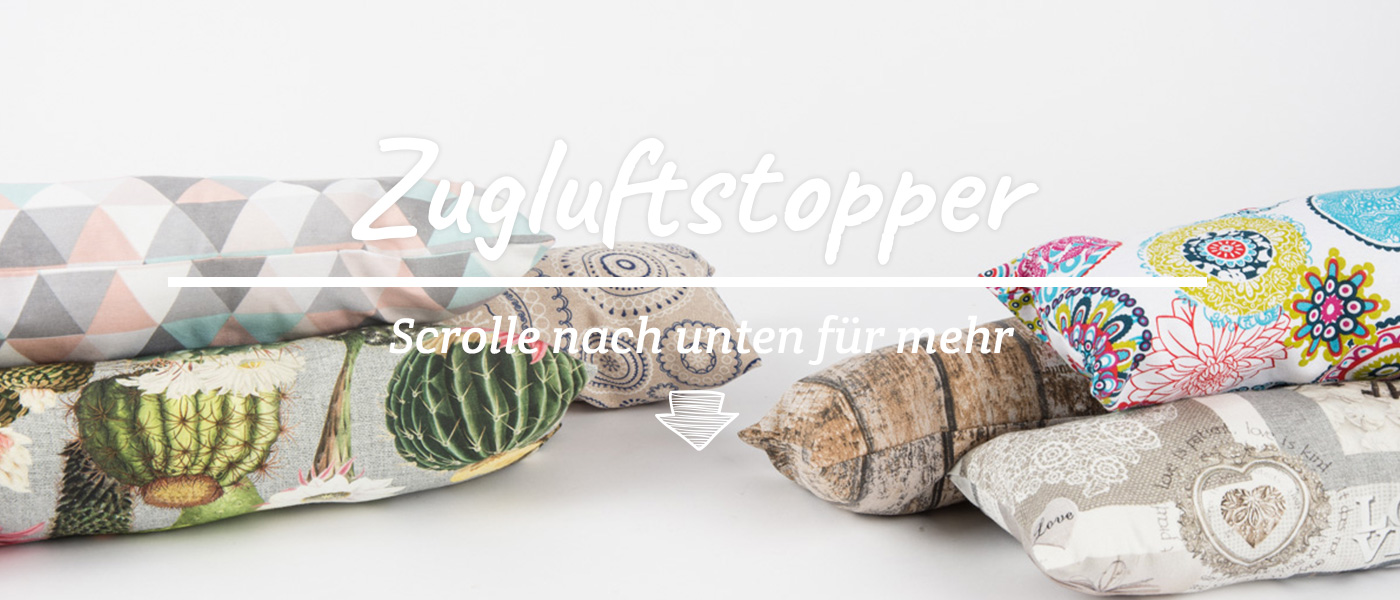 Zugluftstopper und andere Wohnaccessoires von Fowong. Online